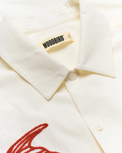 WoodBird WBWang Carp Shirt Off White Vista Retro - Raf Sneakers Trieste