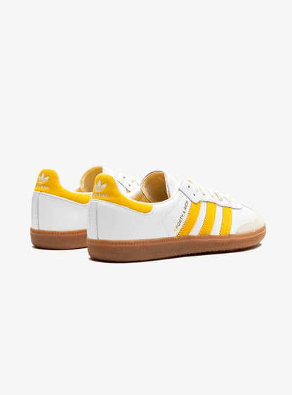 Adidas Samba Sporty Rich White Gold Vista Laterale - Raf Sneakers Trieste
