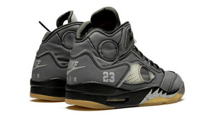 Jordan 5 Off-White Black Vista Laterale - Raf Sneakers Trieste