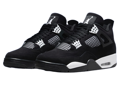 Air Jordan 4 White Thunder Vista Laterale - Raf Sneakers Trieste