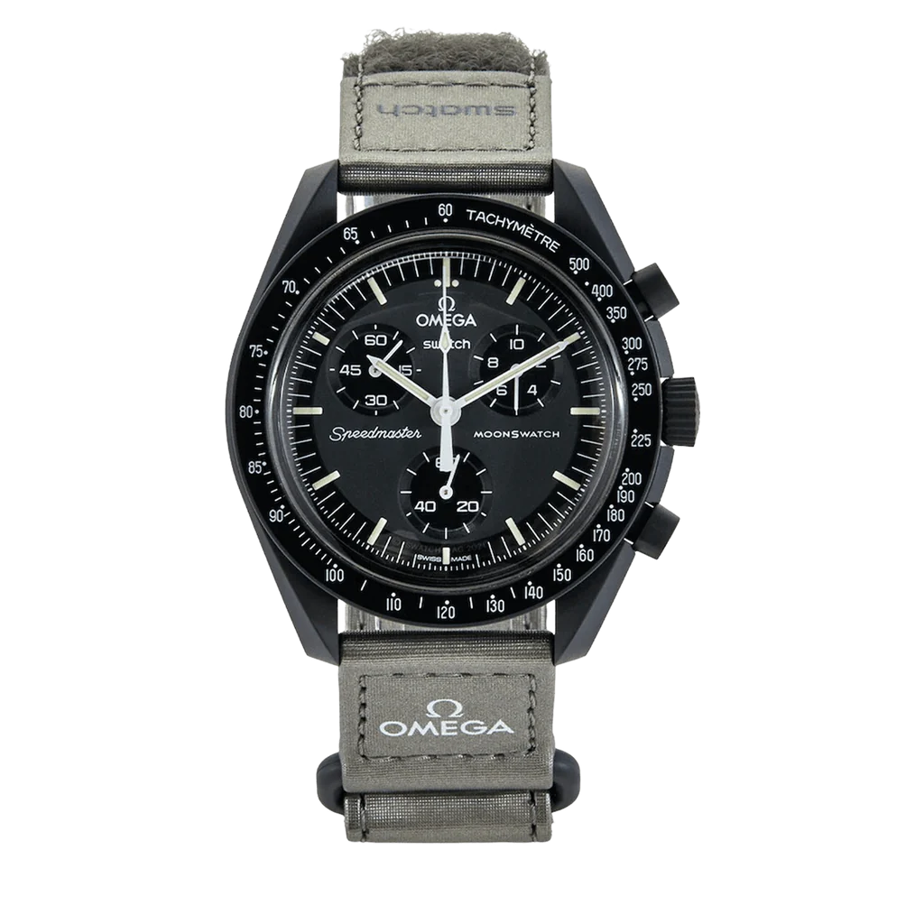 時計 Omega x Swatch - Mission to Mercury Swatch Omega Moonswatch Mercury Watch Review SO33A100