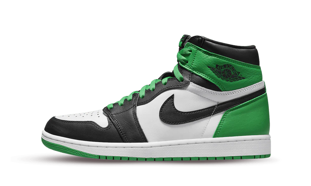 Jordan 1 High Black Lucky Green