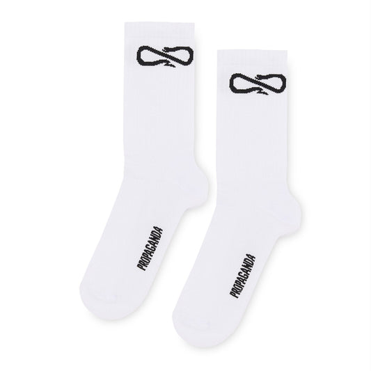 Logo Socks White