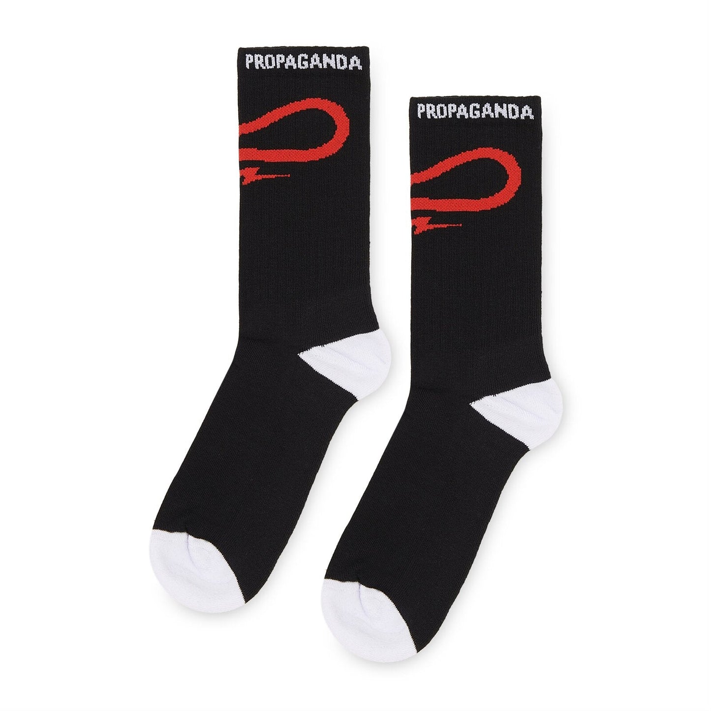 Logo Spin Socks Black/Red