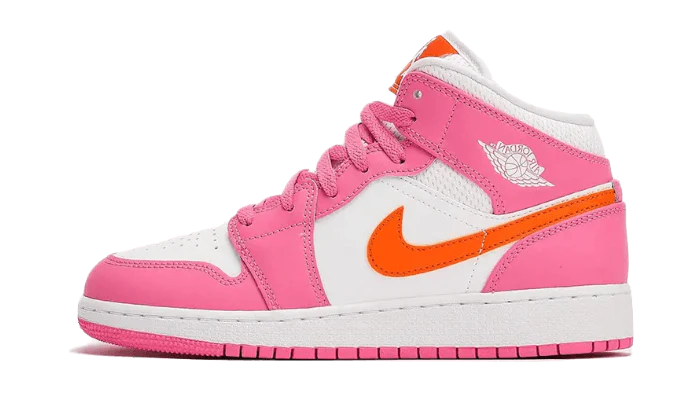 Jordan 1 Mid Pinksicle Safety Orange (GS)