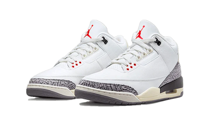 Air Jordan 3 White Cement Reimagined Vista Laterale - Raf Sneakers Trieste