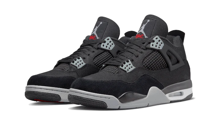 Jordan 4 Black Canvas