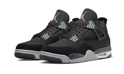 Air Jordan 4 Black Canvas Vista Laterale - Raf Sneakers Trieste