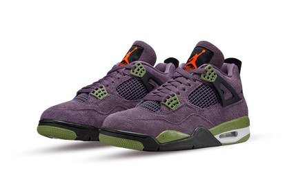 Air Jordan 4 Canyon Purple Vista Laterale - Raf Sneakers Trieste