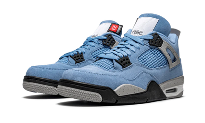 Air Jordan 4 University Blue Vista Laterale - Raf Sneakers Trieste
