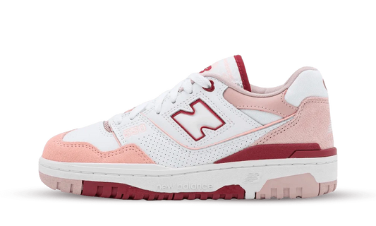 New Balance 550 White Scarlet