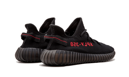 Adidas Yeezy Boost 350 V2 Black Red Bred Vista Laterale - Raf Sneakers Trieste